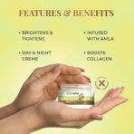Just Herbs Ultra-Moisturising & Hydrating Vitamin C Day & Night Gel Creme with Amla & Liquorice Root, Protects from UV rays & Reduces Dark Spots - 50 gm - Image 5