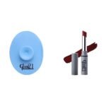 Glam 21 Silicone Face Cleanser Scrubber (Small) Long Lasting Non-Transfer Lipstick|Creamy Matte Formula - 2.8gm Nude Hue-27 - Fast UK Delivery