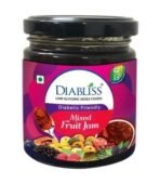Diabliss Diabetic Friendly Sugar 500g Pouch pack of 2, Mixed Fruit Jam 225g Bottle & Millet, Chia Seeds & Moringa Leaf Cookies Combo Pack - Low Glycemix Index(GI) Diabetic Friendly - Image 4