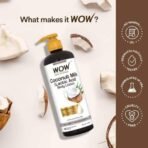 WOW Skin Science Coconut Milk & Argan Oil Body Lotion - Medium Hydration - No Mineral Oil, Parabens, Silicones, Color & PG - 400mL - Fast UK Delivery - Image 6
