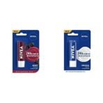 NIVEA Lip Balm, Fruity Blackberry Shine And NIVEA Lip Balm, Essential Care,4.8 g (Pack of 1) - Fast UK Delivery - Image 2