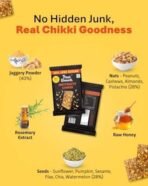 True Elements Dry fruit Chikki 700g (Pack of 35) - Made with Peanuts, Almonds, Cashews & Pista | Gajak with Jaggery Powder | 24% Less Sugar - Fast UK Delivery - Image 5