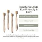 Ecotyl Bamboo Tooth Brush | Ultra Soft Bristles | Thorough Cleaning | Set of 4 - Fast UK Delivery - Image 4