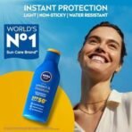 NIVEA Men & Women Sun Protect And Moisture 125Ml Spf 30 Advanced Sunscreen For Instant Protection For Normal Skin| Pa++ UVA - UVB Protection System| Water Resistant| Pack Of 1 - Fast UK Delivery - Image 3