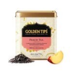 Golden Tips Peach Flavor Black Tea Loose-Leaf Healthy And Natural Tea (100 Gram, 50 Cups) - Fast UK Delivery - Image 2