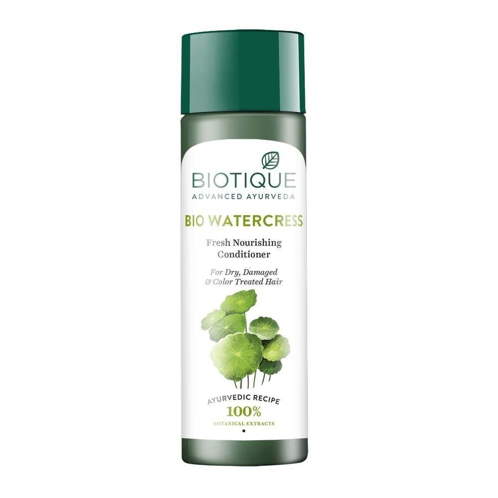uk41sg9IG4BQL-1-1.jpg Biotique Bio Watercress Fresh Nourishing Conditioner, 120Ml, Dry, 1 Count - Fast UK Delivery - Image 1