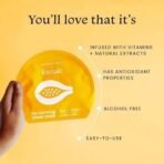 Foxtale Tan Removal Sheet Mask with Vitamin C and Papaya for Tan Removal, Men & Women, 26g - Fast UK Delivery - Image 4