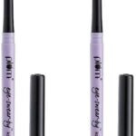 Plum Eye-Swear-By Kohl Kajal | Deep Black Kajal Pencil | Matte Finish | Smudge Proof & Waterproof | Makeup 0.35g (Pack of 2) - Fast UK Delivery