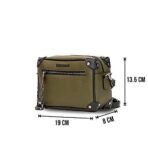 Colorbar THE CLASSIC CROSSBODY - OLIVE II Stylish soft faux leather crossbody bag II Zipper II Detachable & Adjustable Strap - Fast UK Delivery - Image 7