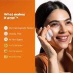 WOW Skin Science Brightening Vitamin C & Niacinamide Face Wash | For Brighter Glow | Paraben & Sulphates Free | Face Wash for Women & Men | 100 ml - Fast UK Delivery - Image 5