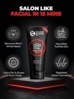 Beardo Activated Charcoal Peel Off Mask for Men, 100g | Charcoal Face Mask for Glowing Skin | Detoxing Facial Kit for Men | Peel Off Mask Men For Oily & Dirt free skin - Fast UK Delivery - Image 4