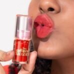 mCaffeine Shades Lip & Cheek Glow Tint | Multipurpose & Blendable | Longlasting Dewy Finish | Hydrating & Nourishing | Highly Pigmented Gel Formula | Lipstick | Blush for Women - Shade: Scarlet | 3 ml - Fast UK Delivery - Image 6