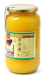 Yugmantra Organic Foods 100% Pure Natural A2 Sahiwal Cow Milk Handmade Desi Ghee | From Bilona Curd Method | Grassfed, Golden, Grainy, Natural Fresh | Immunity Booster (1 Ltr x 2) - Fast UK Delivery - Image 3