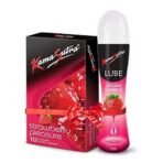 KamaSutra Strawberry Flavoured Condoms for men Count 10 with Strawberry Water Lube Flavoured Lubricant 50ml - Fast UK Delivery - Image 2