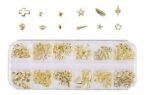HUDA GIRL 3D Small Leaves Plated Trendsetter Metal Nail Art Alloy of 3D Nail Studs (Gold)(N-23) - Fast UK Delivery - Image 2