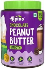 Alpino Peanut Butter Crunch, 1kg & ALPINO Chocolate Peanut Butter Smooth 1kg - Fast UK Delivery - Image 6