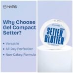 MARS PREMIUM Setter and Blotter Gel Compact for Poreless Effect (5gm) with Applicator | Oil Control | Mattifying Formula | Long-Lasting | Shine Free Matte Finish | Flawless Skin-SH7711 - Fast UK Delivery - Image 3