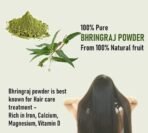 Organic Bites Bhringraj Powder for Hair Growth, Skin and Eating - 100% natural, Eclipta alba, Bringraj Powder, Bhringrajasava, Bringaraja - 500 gm - Image 5