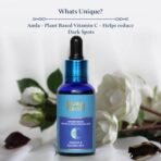 Blue Nectar Plant Based Vitamin C Face Serum for Glowing Skin 100 Natural Hyaluronic Acid Serum Ayurvedic Serum for Women Men 9 Herbs 30 ml - Fast UK Delivery - Image 3