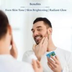 Blue Nectar Vitamin C Face Moisturizer for Oily & Acne Prone Skin with Grapeseed | Oil-Free | Plant Based Vit C Lightweight Cream for Men (19 herbs, 50g) - Fast UK Delivery - Image 4