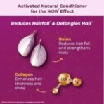 WOW Skin Science Red Onion Black Seed Oil Hair Conditioner with Red Onion Seed Oil Extract, Black Seed Oil & Hydrolyzed Wheat Protein - No Parabens, Mineral Oil, Silicones, Color & PEG - 500mL - Fast UK Delivery - Image 5