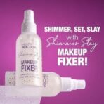 Hilary Rhoda Shimmer Stay Makeup Fixer | Infused with Aloe Vera | Cruelty-Free & Vegan | Keeps Makeup Intact | Hydrates, Soothes & Refreshes Skin | 80ml - Fast UK Delivery - Image 4