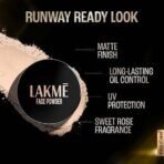 LAKME Rose Face Powder, Oily, Natural, Soft Pink, 40G - Fast UK Delivery - Image 3