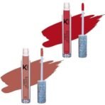 KINDED Liquid Lip Colour Vitamin E Enriched No Transfer Waterproof Long Stay Lipsticks Lip Gloss Set for Girls Women (Pack of 2, 6 ml each, Matte Finish, Shades Brick Red & Rust Crust) - Fast UK Delivery - Image 2