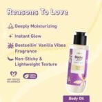 Plum BodyLovin' Vanilla Vibes Bath & Body Gift Set | Body Wash | Body Mist | Body Oil | Long-Lasting Warm Vanilla Fragrance | Gift Set For Women | Gifting For Birthday, Valentine's, Anniversary, Rakhi & Special Occasions| Premium Gift Packaging | Pack Of 3 - Fast UK Delivery - Image 7