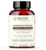 Rooted Mushroom Complex - 7 Mushrooms blend for Heart, Liver, Gut, Energy & Immunity (60 Veg Caps, 500 mg) |USDA organic, > 30% Beta Glucans - Fast UK Delivery - Image 2