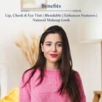 Blue Nectar Lip Tint Balm for Rosy Pink Tinted Lips | Natural Lip Tint for Dark Lips with Organic Ghee & Shea Butter | Long Lasting Lip Mosturizer (10g) - Fast UK Delivery - Image 4