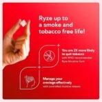 RYZE Nicotine Gum 2mg | Pack of 15 (135 gums) | Frosty Mint | Freedom from Smoking & Tobacco | Easy on Throat | WHO & FDA Approved | Sugar Free | Teeth Whitening - Image 3