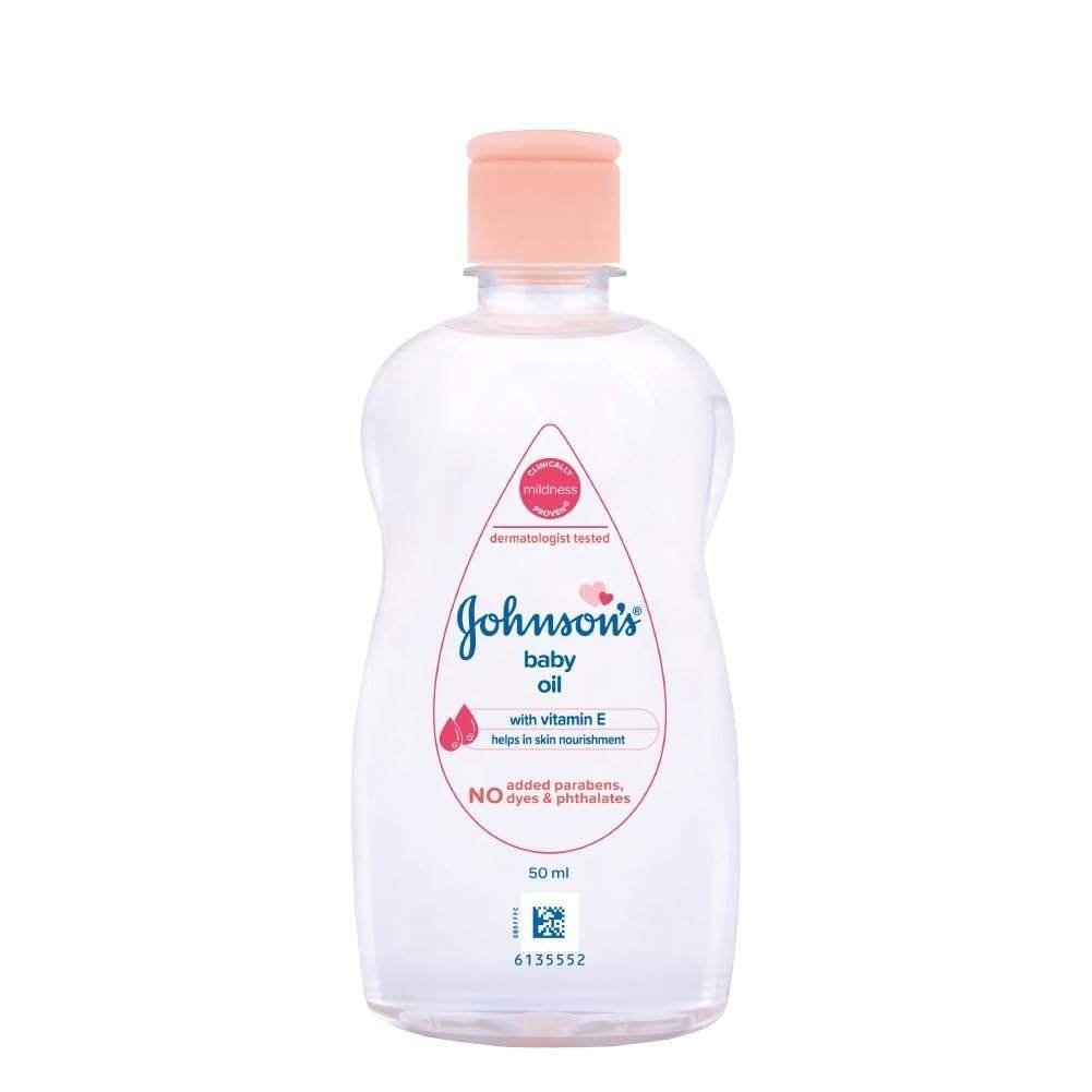 uk41u28NFd-BL-1-1.jpg Johnson's Baby Oil with Vitamin E, 50ml - Fast UK Delivery - Image 1