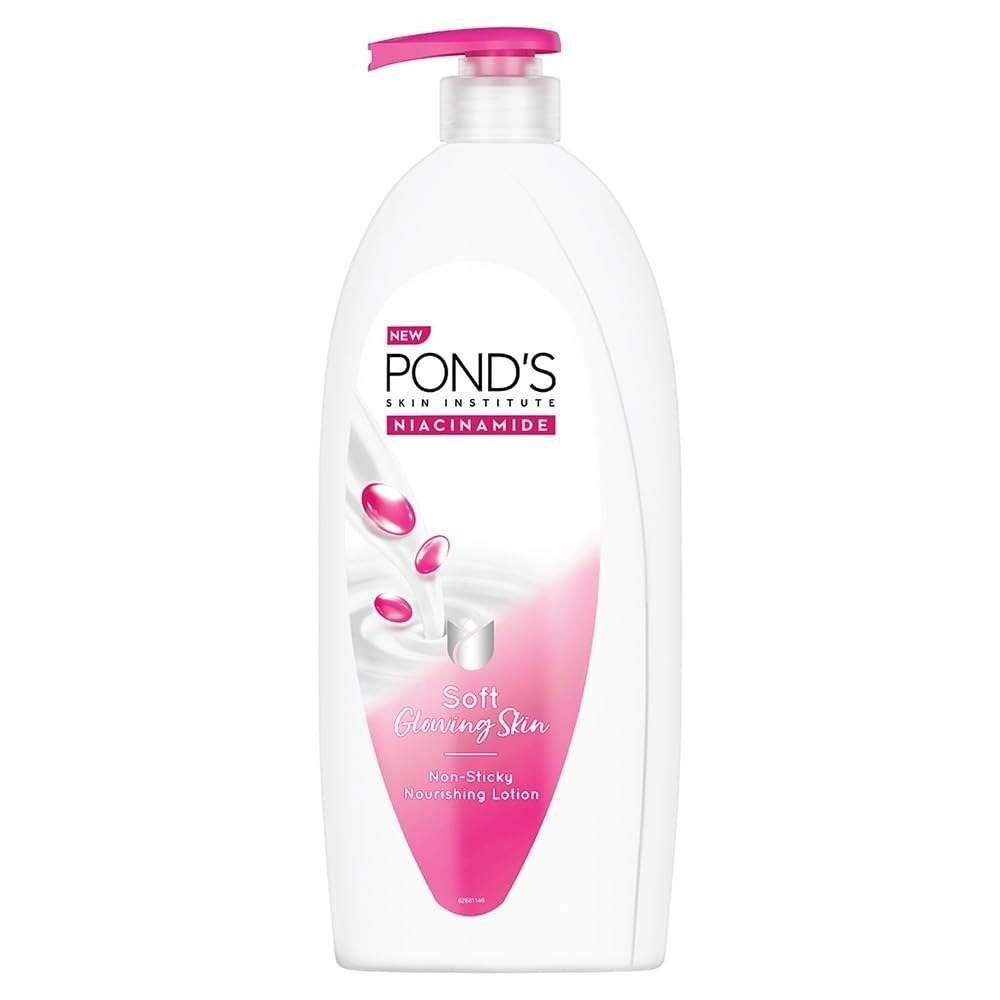 uk41u5JSvL5fL-1-1.jpg POND's Moisturizing Body Lotion, 600Ml, For Silky Soft, Smooth, Radiant Skin, With Niacinamide, 3X Moisturization, Lightweight, Non-Sticky, Quick Absorbing - Fast UK Delivery - Image 1