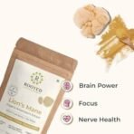Rooted Actives Lions Mane mushroom Extract (60 g) | Memory, Focus, Brain Powder & Nerve Health. USDA Organic, 38% Beta Glucans - Fast UK Delivery - Image 3