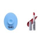 Glam 21 Silicone Face Cleanser Scrubber (Small) Long Lasting Non-Transfer Lipstick|Creamy Matte Formula - 2.8gm|Red Power-02 - Fast UK Delivery