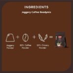 FOODIA Jaggery Strong Hot Coffee (400g) | Instant Coffee Powder with Zero Refined Sugar | Coffee Premix with Real Ingredients | Vegan - Fast UK Delivery - Image 7