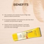 Jovees Herbal Sun Block SPF 45 For Even Toned & Glowing Skin | Suitable For Dry Skin | Sunscreen for UVA/UVB & Blue Light Protection | Lightweight & Non Grassy for Men & Women 50g - Fast UK Delivery - Image 5