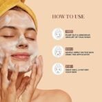 Just Herbs Anti Acne Foaming Face Wash Men Women With Tea Tree and Mint for Oil Control, Glowing Skin Brush - 100ml - Fast UK Delivery - Image 6