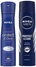 Nivea Men & Women Multiple Scent Deodorant Spray, Protect & Care, 150Ml And Multiple Scent Deodorant Spray, Protect & Care, 150Ml, Pack Of 1 - Fast UK Delivery - Image 2
