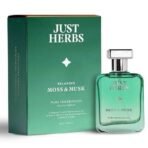 Just Herbs Relaxing Moss & Musk EDP Perfume for Men 50ml, Long Lasting Up to 8 Hours Pure Fragrance Eau Da Parfum Mens Body Spray - Fast UK Delivery - Image 2