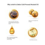 Dabur Cold Pressed Mustard Oil -3L | Healthy Cooking Oil | Goodness of Omega 3 & 6 | Perfect blend of Health, Taste & Aroma - Fast UK Delivery - Image 4