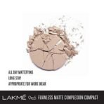 LAKME Invisible Finish Spf 8 Cream Foundation For All Skin Types, Shade 01, 25Ml And 9 To 5 Flawless Matte Light Coverage Complexion Compact, Almond, 8G, 2 Count - Fast UK Delivery - Image 7
