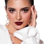 Fashion Colour Glossip Non-Transfer Lipstick | Long-Lasting 12 Hours Stay | Retractable Lip Crayon | One Swipe Application | Available in 19 Vibrant Shades (Mellow Maroon) - Fast UK Delivery - Image 3