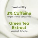 mCaffeine Green Tea Under Eye Cream to Reduce Fine Lines, Wrinkles & Dark Circles | 3% Caffeine, 1.5% Vit C & Peptides to Reduce Puffiness & Refresh Skin | Cooling Gel & Roller for Men & Women-15 ml - Fast UK Delivery - Image 5