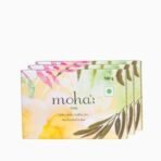 moha Herbal Soap A natural face & body cleanser! With Goodness Of Aloe Vera Gel, Basil & Neem used as bathing Soap, Face & Body Soap, Unisex Bathing Bar - 100gm each (Pack of 3) - Fast UK Delivery - Image 2