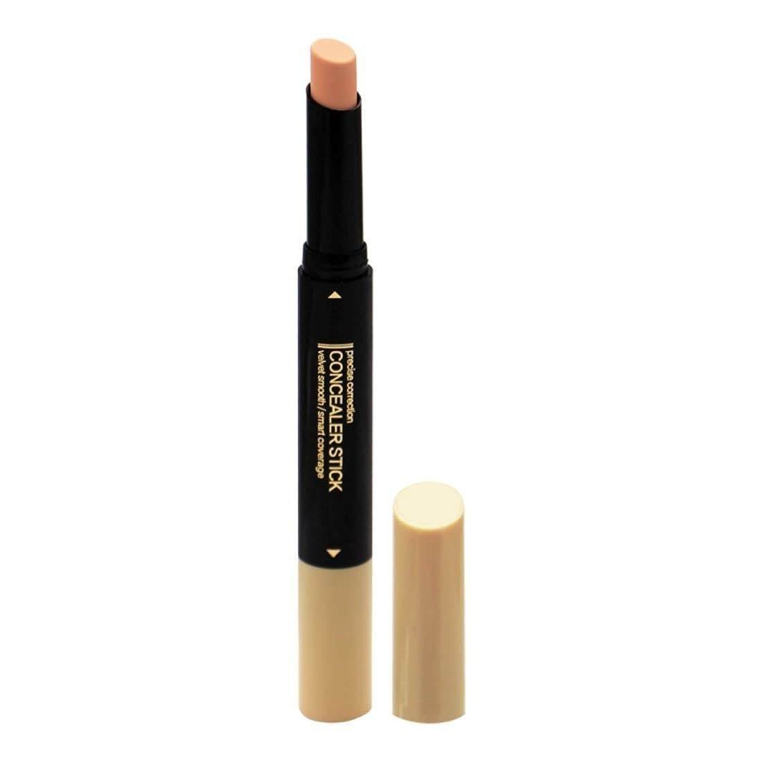 uk41vCfPg5F5L-1-1.jpg FASHION COLOUR Precise Correction Concealer Stick | 2 in1 Double Perfecting | Dual Sided Full Coverage Concealer with Soft Brush | Buildable Coverage Makeup | All Skin Type | 2.2g | Shade 02 - Fast UK Delivery - Image 1