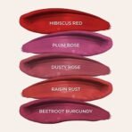 Just Herbs Ayurvedic Liquid Lipstick Kit Set of 5 with Long Lasting, Hydrating & Lightweight Lip Colour, Full Size - Paraben & Silicon Free - 10 ml (Deeps & Reds) - Fast UK Delivery - Image 5