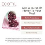 Ecotyl Dried Cranberries | Seedless Dried Fruit | Healthy Snack | 150g - Fast UK Delivery - Image 3