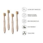 Ecotyl Bamboo Tooth Brush | Ultra Soft Bristles | Thorough Cleaning | Set of 4 - Fast UK Delivery - Image 3